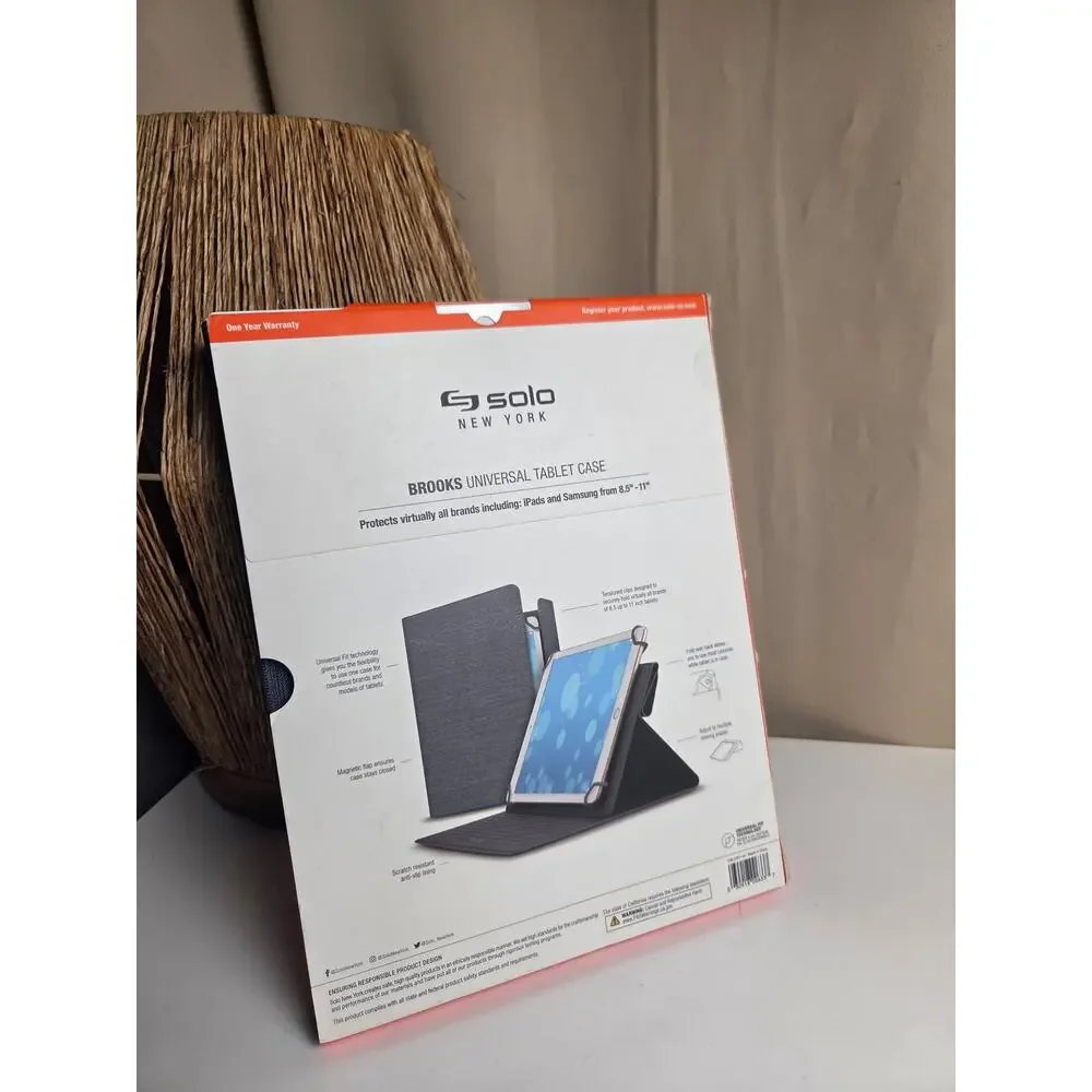 Solo New York Brooks Universal Tablet Case Fits all iPads 9.7